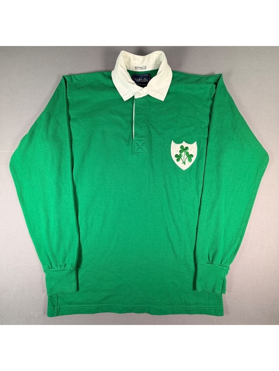 Other - VTG Nuttfalls Ireland Rugby Shirt Mens M Green Shamrock Embroidered Jersey